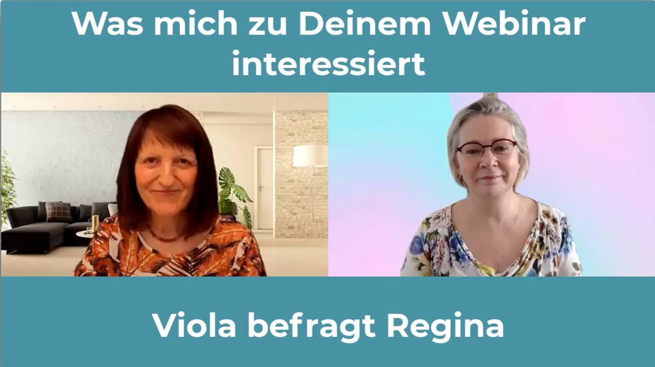 Viola hat noch einige Fragen zum morgigen Webinar (um 19 Uhr zum ..... - BeFree Liebesschule