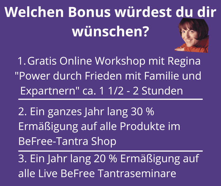 Heute sitze ich am Bonus. Ein gutes Webinar braucht nämlich einen..... - BeFree Liebesschule