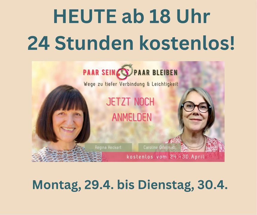 Heute ab 18 Uhr kannst du kostenlos das Video sehen, das Caroline..... - BeFree Liebesschule