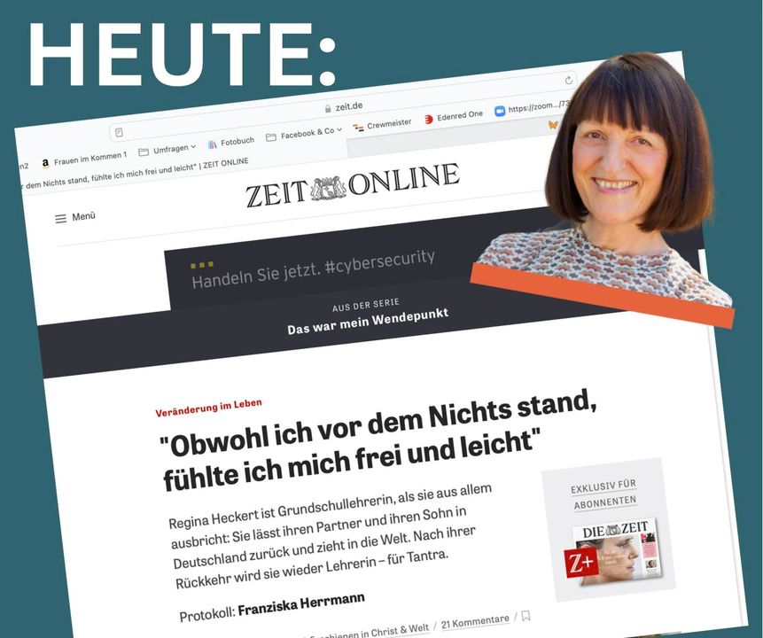 Hurra, heute erschien ein Artikel über meinen Wendepunkt "Von der..... - BeFree Liebesschule