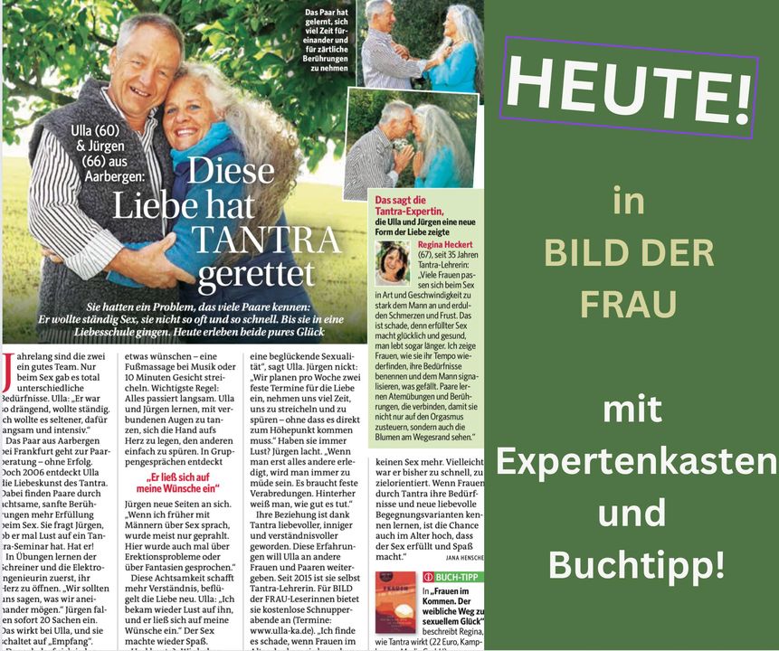 Ich freue mich gerade über einen Artikel in der "Bild der Frau", ..... - BeFree Liebesschule