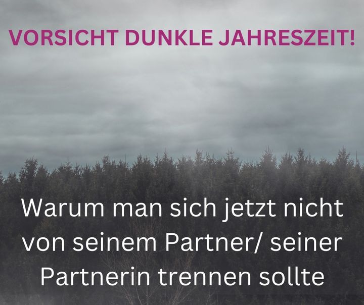 Im November/ Dezember fehlt uns allen das Sonnenlicht. Um uns her..... - BeFree Liebesschule