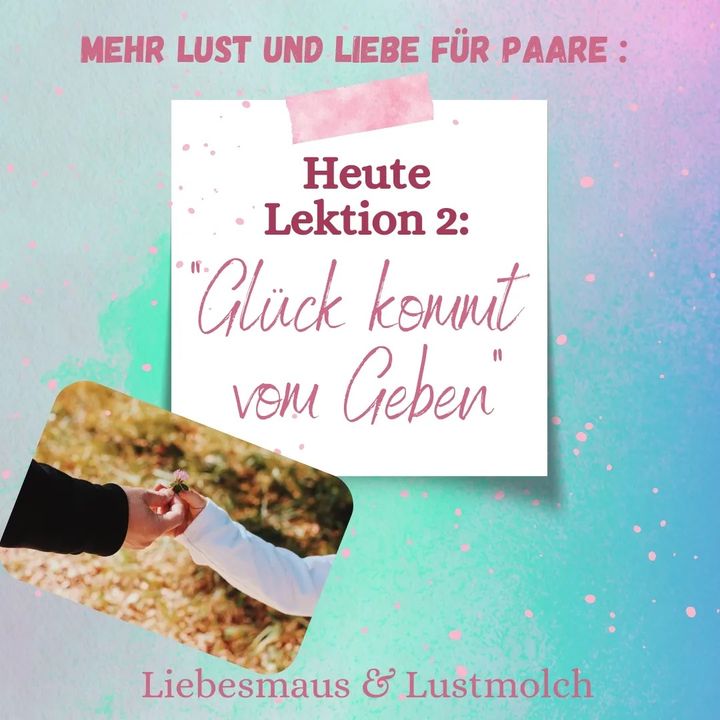 Paare:
Bringen Sie als Mann eine schöne Rose mit nach Hause und ü..... - BeFree Liebesschule