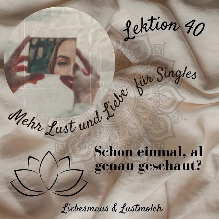 Schon einmal genau geschaut?
Jeder sehnt sich nach einer erfüllen..... - BeFree Liebesschule