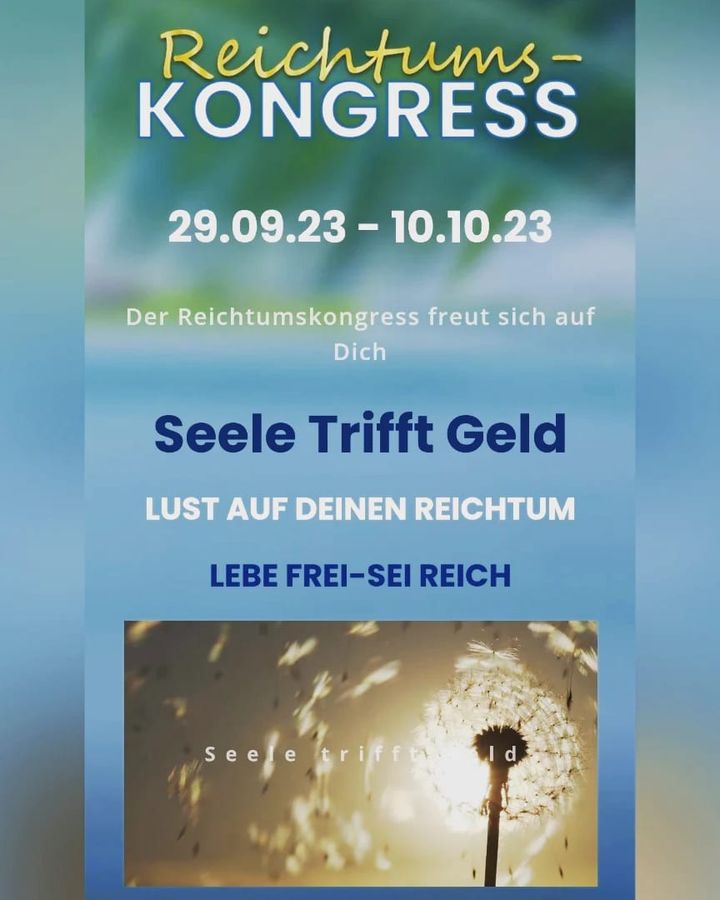 🙏🏻Seele trifft Geld💸
Erstmals spreche ich auf dem Reichtumsko..... - BeFree Liebesschule