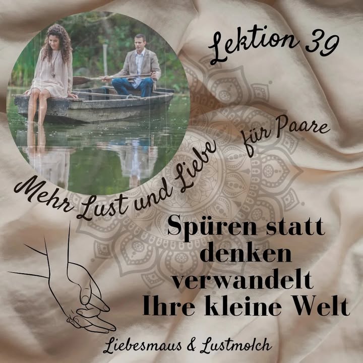 Spüren statt denken verwandelt 
Ihre kleine Welt
Nehmen Sie sich ..... - BeFree Liebesschule