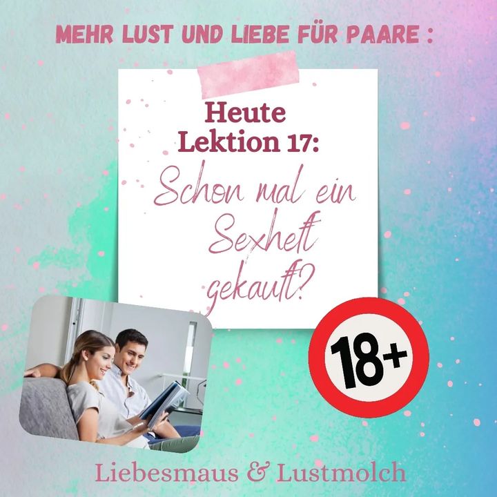 📕📕📕
Schon mal ein Sexheft gekauft?
Manche machen es verstohlen..... - BeFree Liebesschule